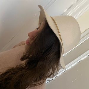 White or rather ivory hat